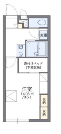 レオパレスシンメイハイツ１の物件間取画像